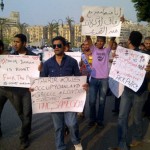 Egyptians marching towards the American embassy in Cairo from #Tahrir in solidarity with their comrades in #Oakland and #OWS Egyptians marching towards the American embassy in Cairo from #Tahrir in solidarity with their comrades in #Oakland and #OWS